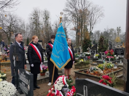 Udział pocztu sztandarowego w obchodach Święta Niepodległości