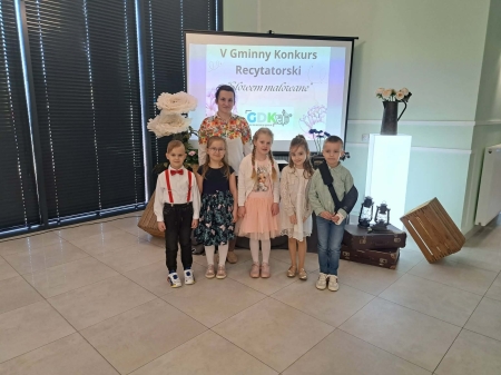 V Gminny Konkurs Recytatorski ''Słowem malowane''- oddziały przedszkolne.