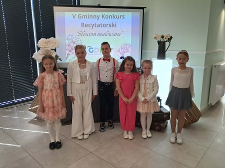 V Gminny Konkurs Recytatorski ''Słowem malowane''- klasy I-III
